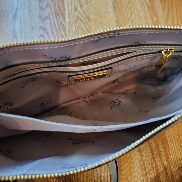 NWT A Bellucci Italy Lt Camel Nappa Leather Purse - Picture 7 of 8